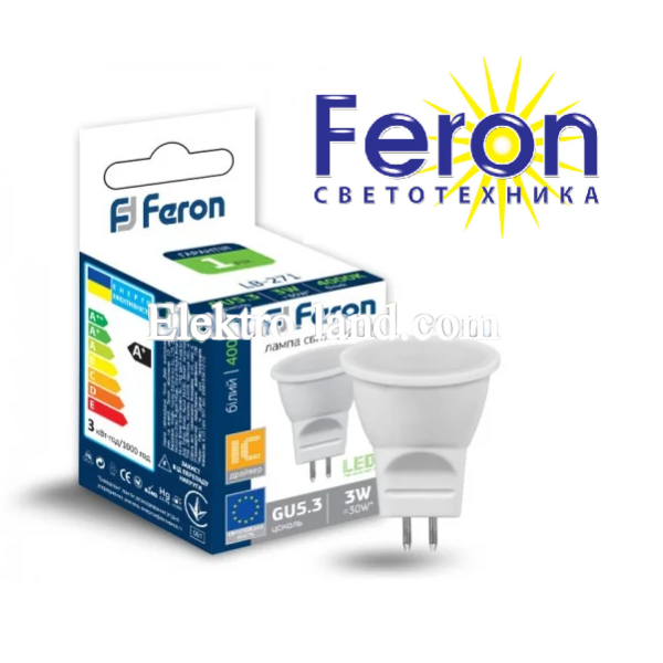 Светодиодная лампа feron mr-11 3w 240lm 4000k 
